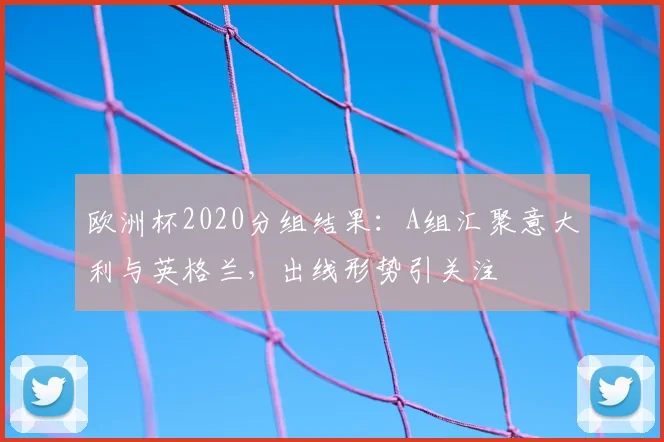欧洲杯2020分组结果：A组汇聚意大利与英格兰，出线形势引关注
